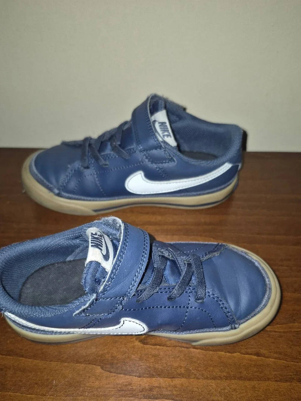 Nike Legacy Kids Navy Blue Velcro & Lace Sneakers